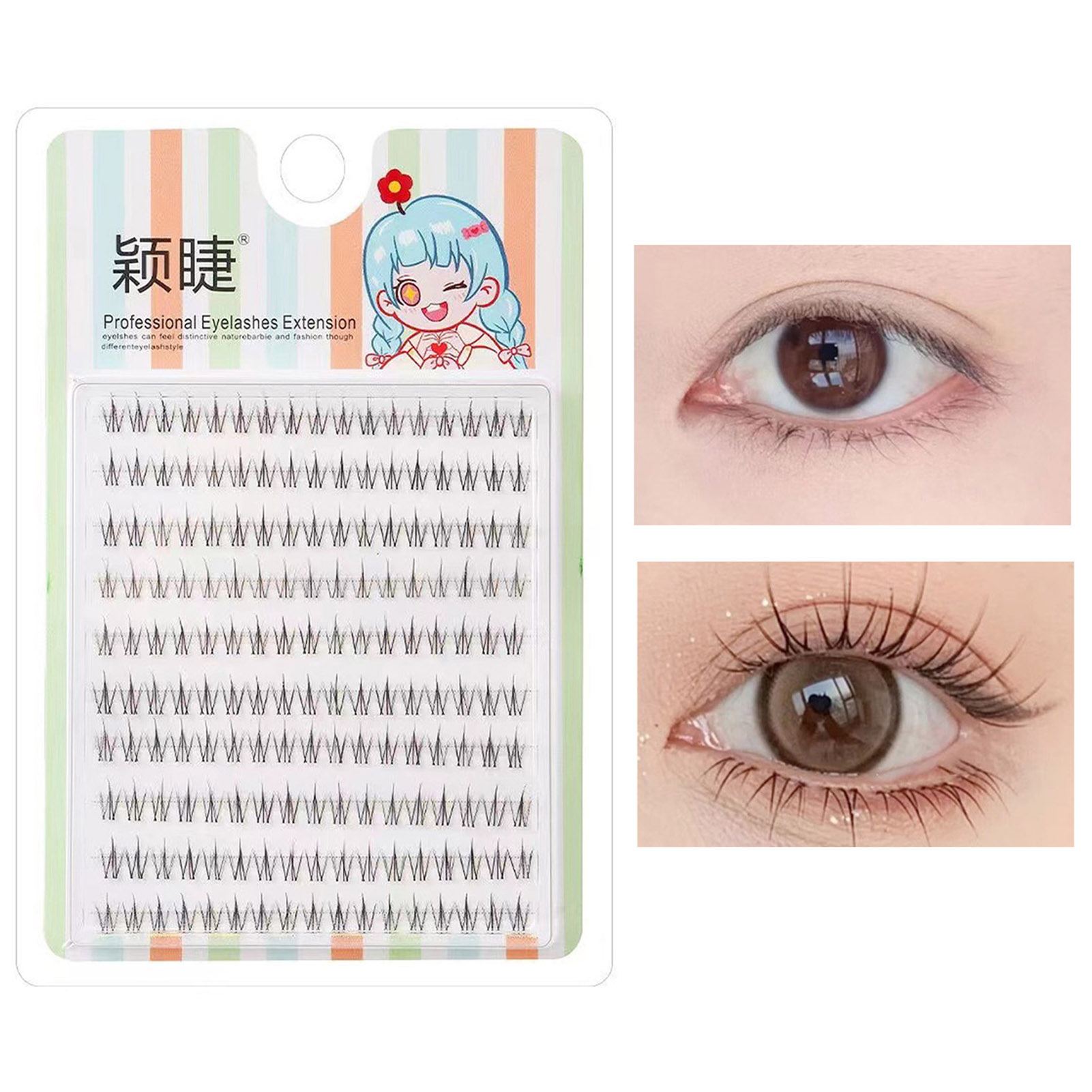 Eyelash Extension Korean - Piekerige individuele wimpers Koreaanse valse wimpers