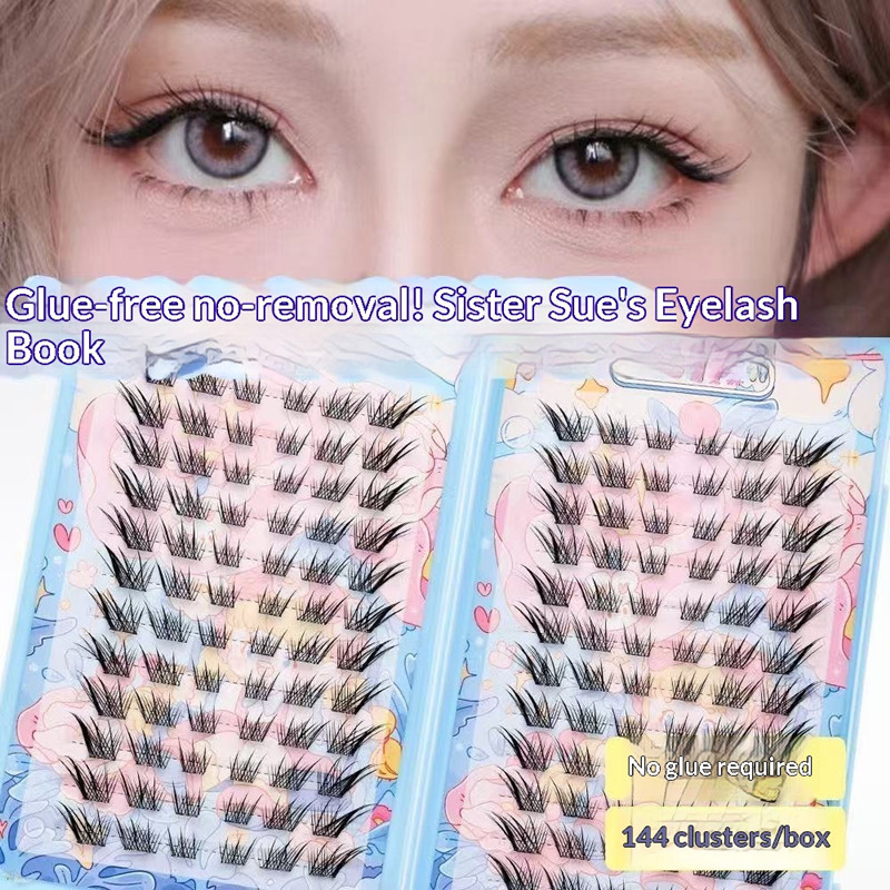 Eyelash Extension Uv Glue - 120 Clusters Geen Lijm nodig Valse