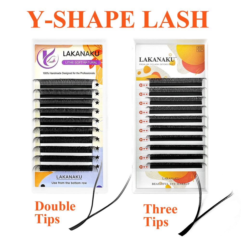 Eyelash Extension Y Shape - LAKANAKU Y Wimpers Extensions Cilia en