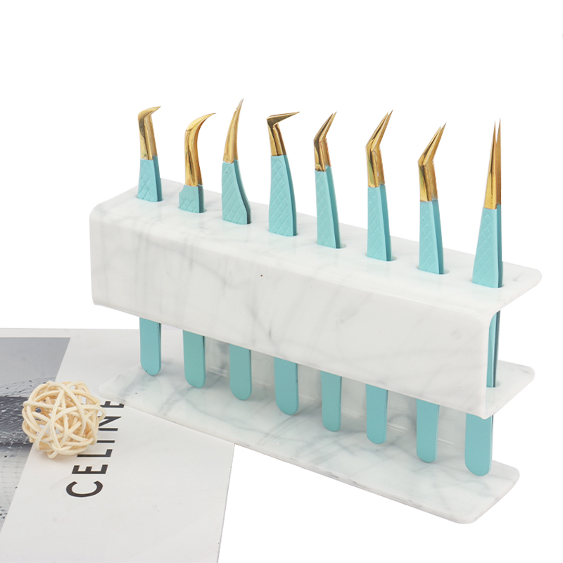 Lash Extension Tweezers - 8-gaats pincet-displaystandaard, houder voor wimperverlenging pincetten,