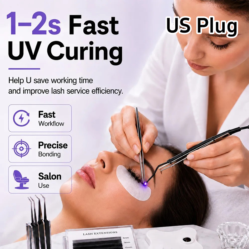 Eyelash Extension Uv - Mini UV-wimperlamp met pincet, 2-seconden snelle