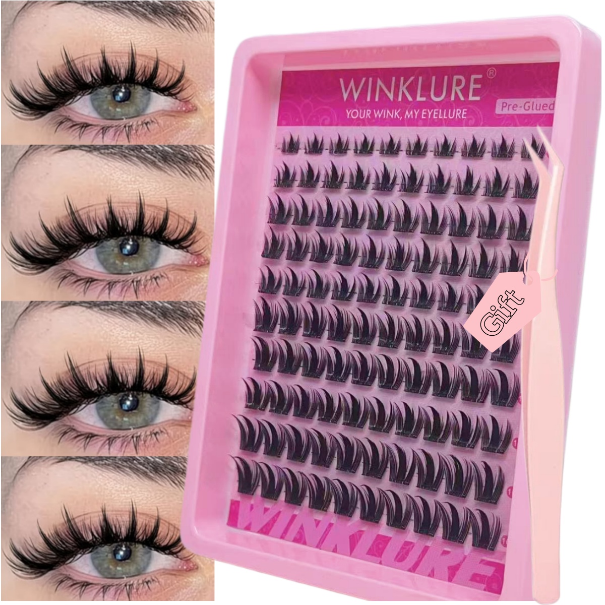 Eyelash Extension Uv Glue - WINKLURE Zelfklevende valse wimpers Herbruikbare wimpers