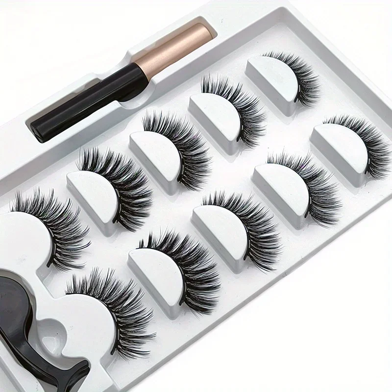 5-paar magnetische wimpers set - Eyelash Extension Uv Glue recensie en prijs