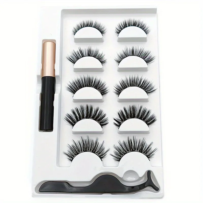 5-paar magnetische wimpers set - Eyelash Extension Uv Glue recensie en prijs
