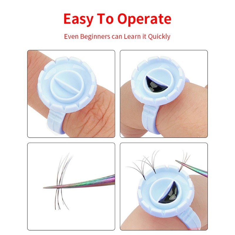 100 Stuks Wegwerp Wimperlijm R - Eyelash Extension Maps recensie en prijs