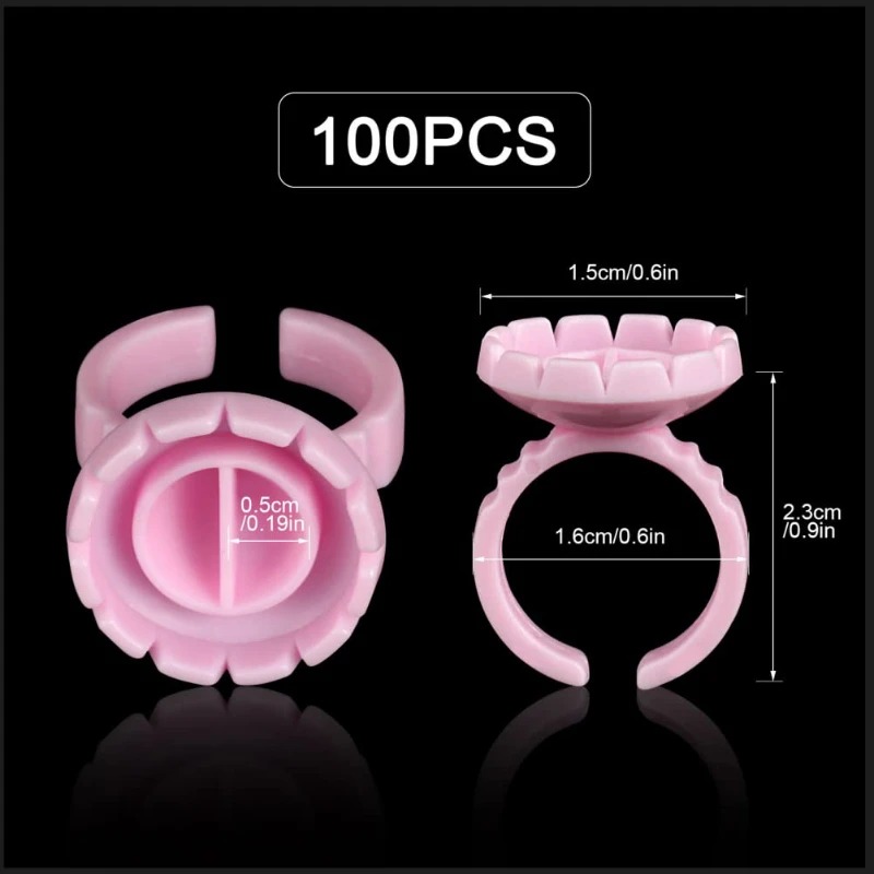 100 Stuks Wegwerp Wimperlijm R - Eyelash Extension Maps recensie en prijs
