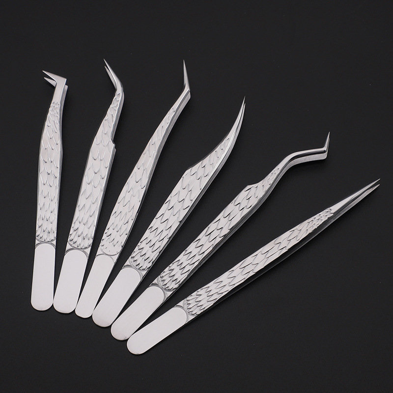 6PCS Wimpers Pincet Set Geboge - Isolation Tweezer Curved recensie en prijs