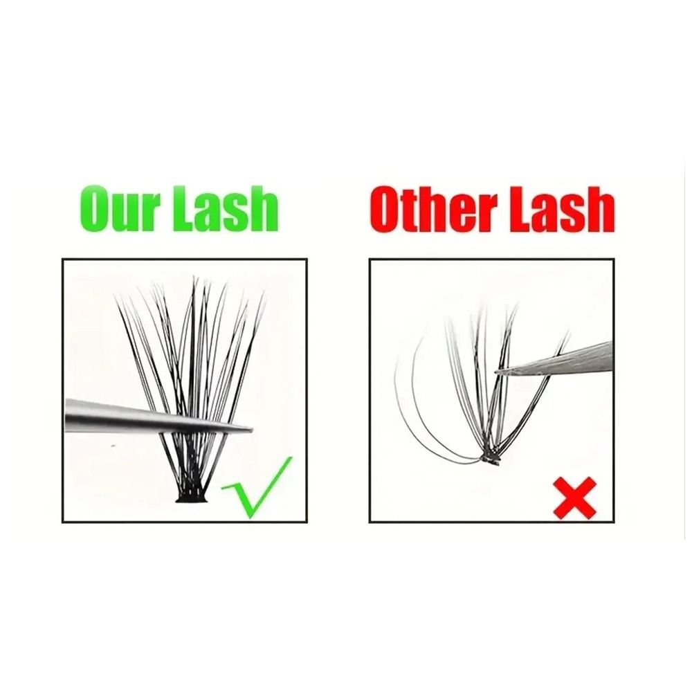 Bruine Bruine Cluster Wimperex - Eyelash Extension Volume Lashes recensie en prijs