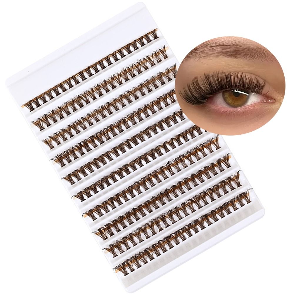 Bruine Bruine Cluster Wimperex - Eyelash Extension Volume Lashes recensie en prijs