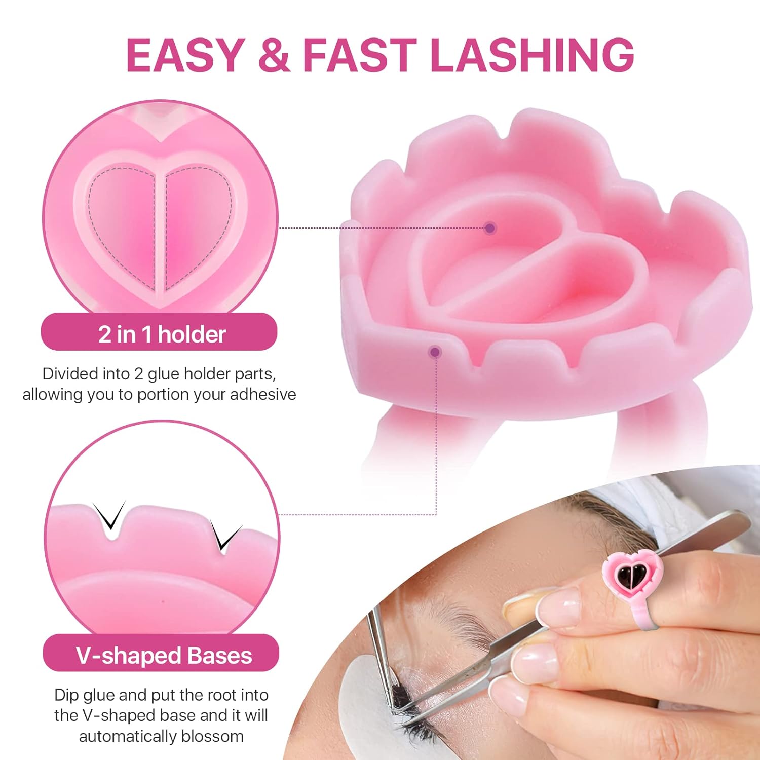 100 stuks wegwerp hartvormige  - Eyelash Extension Aftercare recensie en prijs