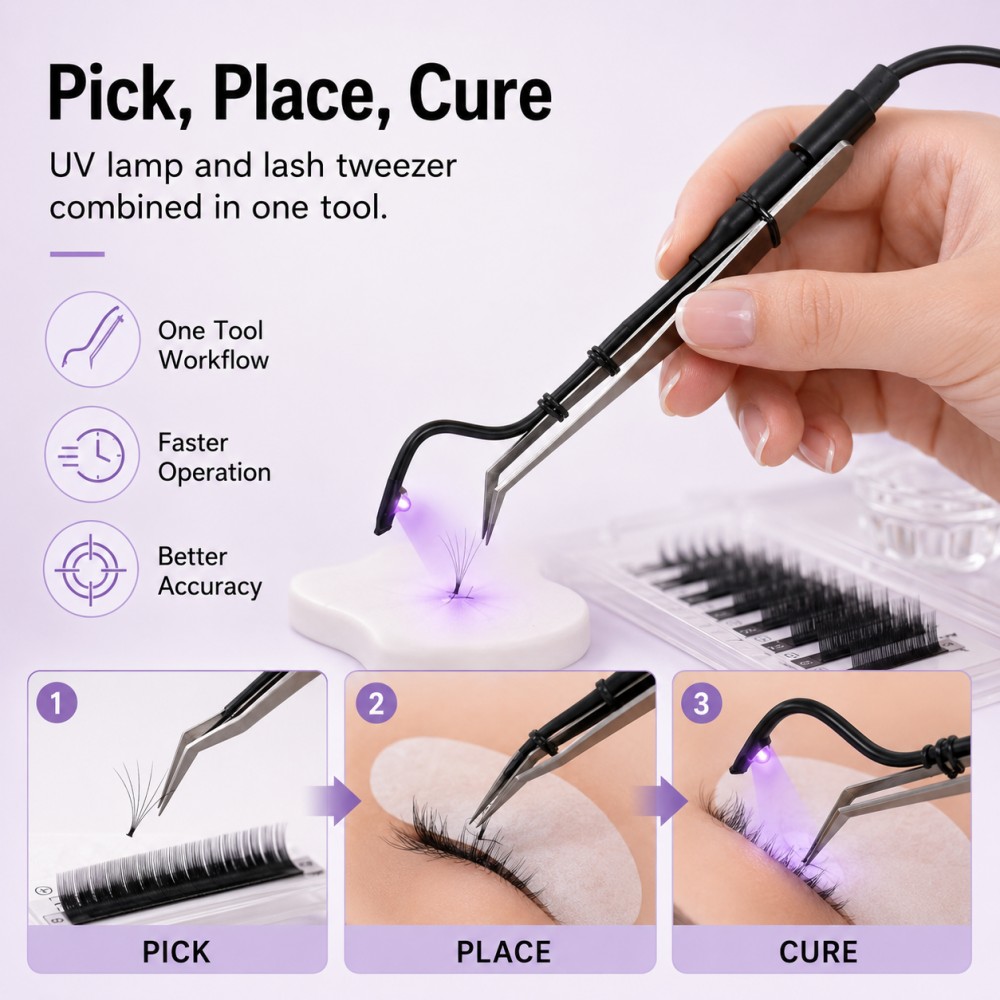 Mini UV LED Pincetlampje 1S Sn - Eyelash Extension Led recensie en prijs