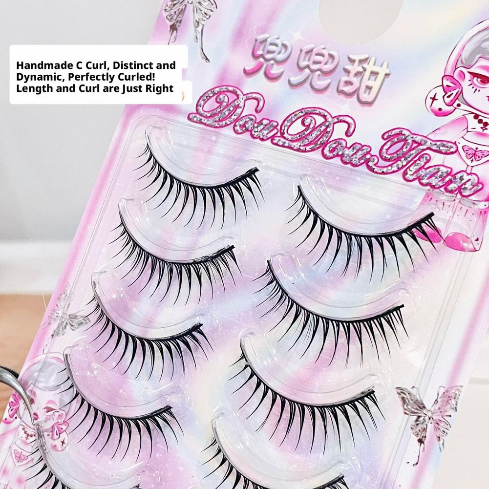 5 Paar Koreaanse Manga Nepwimp - Eyelash Extension Korean recensie en prijs