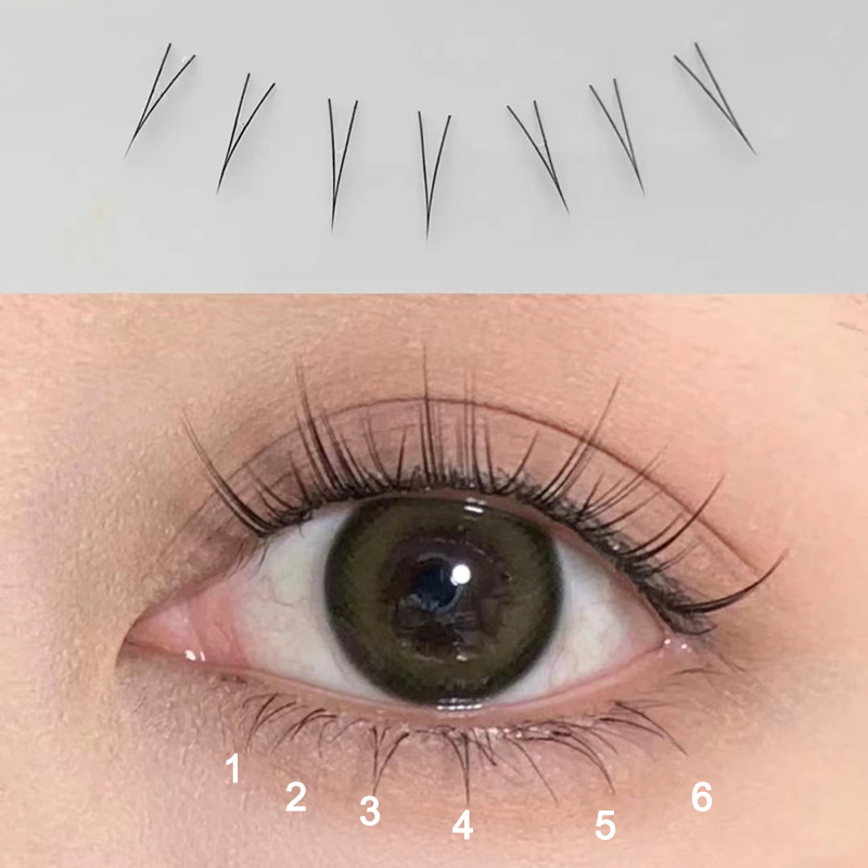 J Curl V-vorm Onder Wimper Com - Eyelash Extension Korean recensie en prijs