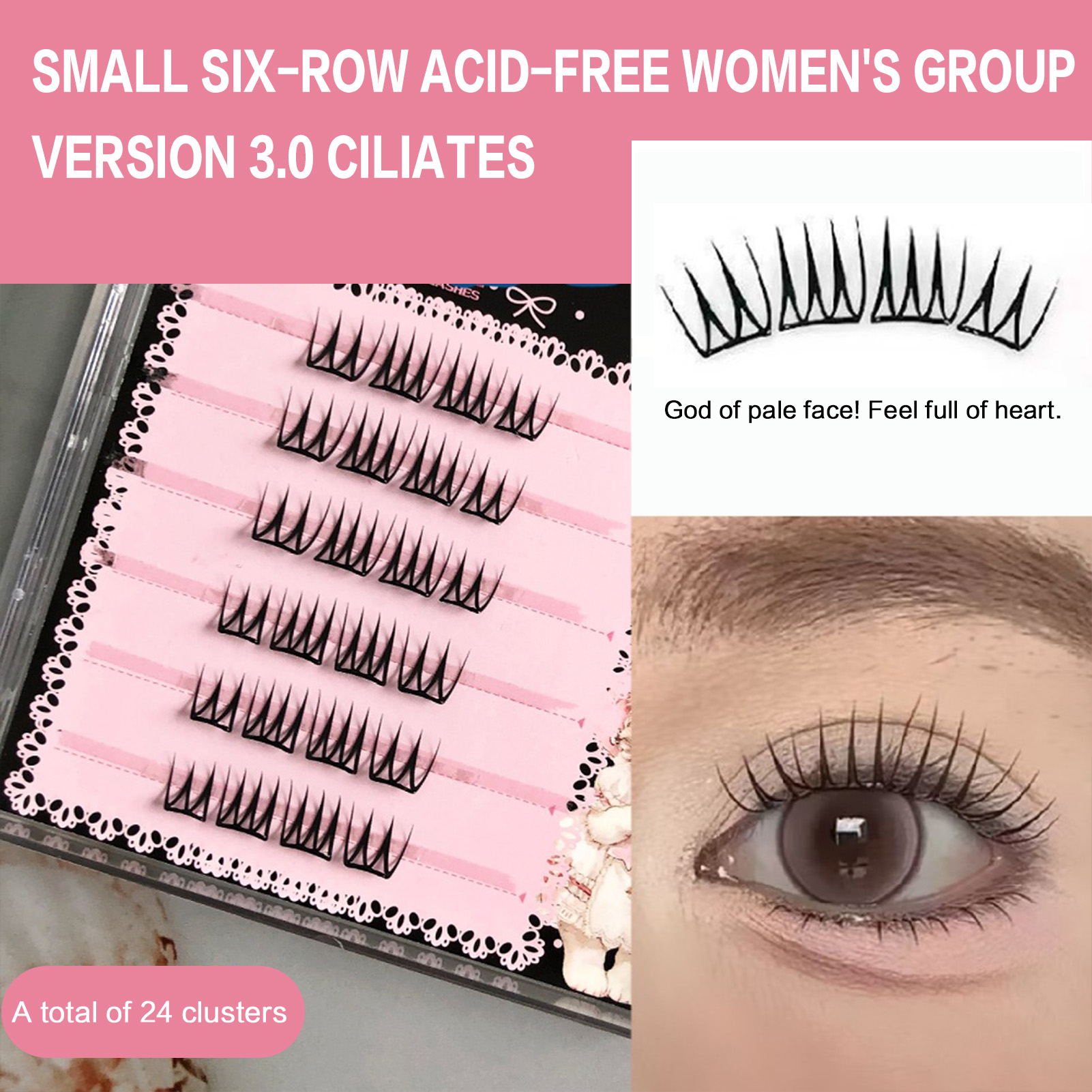 Koreaanse stijl enkele cluster - Eyelash Extension Korean recensie en prijs