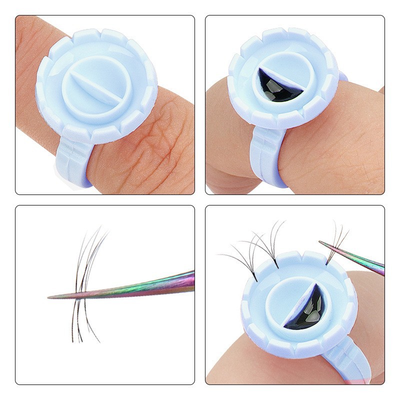 100 Stuks Wegwerp Lijm Ring Ho - Eyelash Extension Fan recensie en prijs