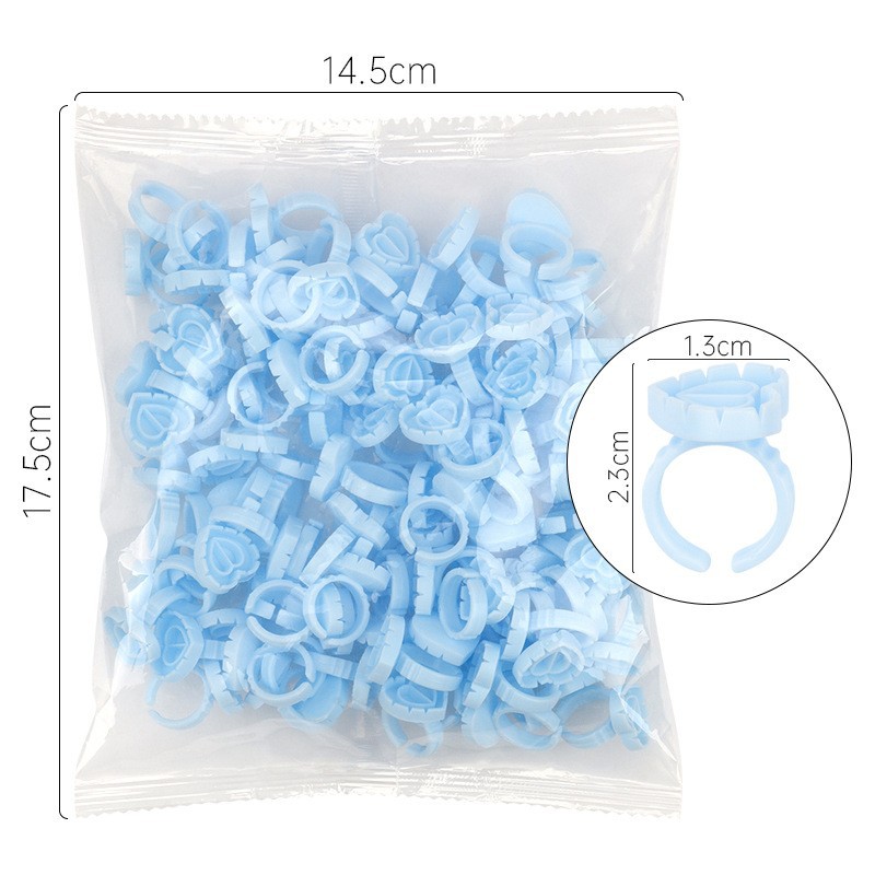 100 Stuks Wegwerp Lijm Ring Ho - Eyelash Extension Fan recensie en prijs