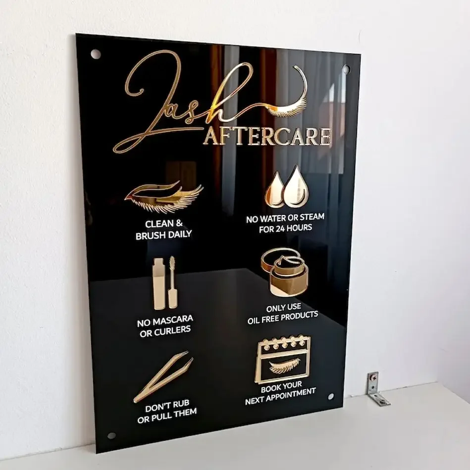 Nazorg teken voor wimperextens - Eyelash Extension Aftercare recensie en prijs