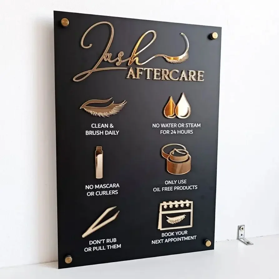 Nazorg teken voor wimperextens - Eyelash Extension Aftercare recensie en prijs