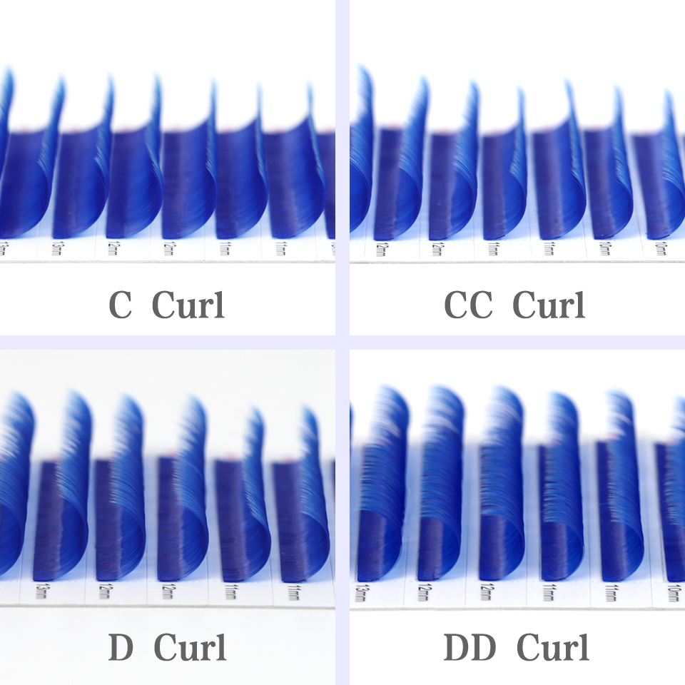 Kleur Lash Paars Blauw Bruin G - Eyelash Extension Uv recensie en prijs