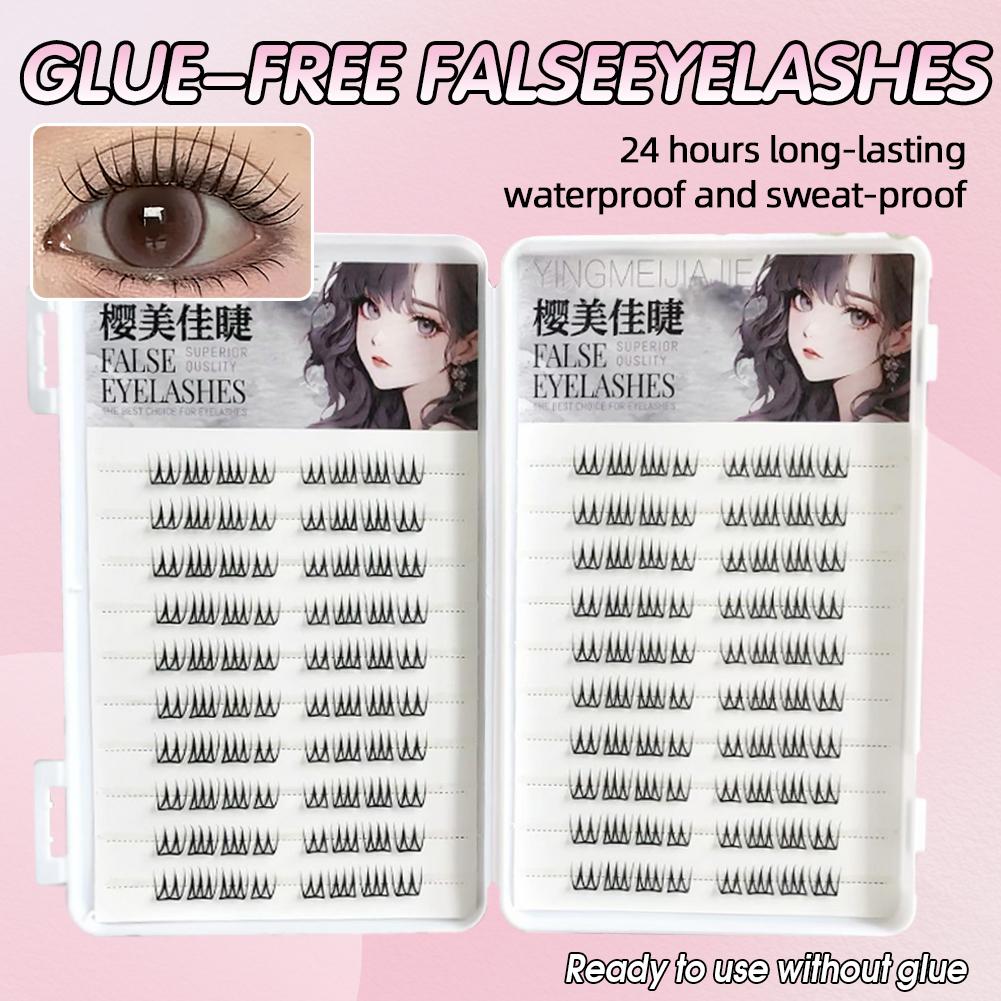 U-vorm Lijmvrije Valse Wimpers - Eyelash Extension Korean recensie en prijs