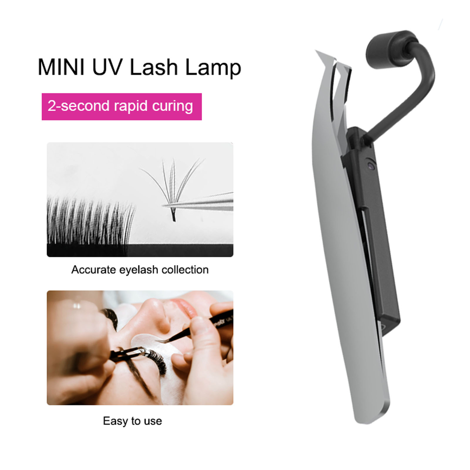 LED Wimperlamp 1W 395nm Snel u - Lash Extension Tweezers recensie en prijs