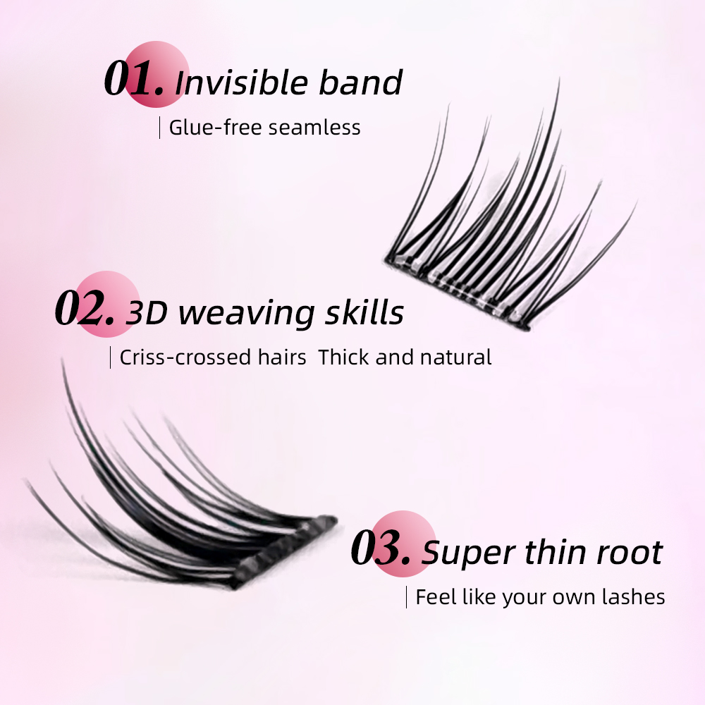 Yelix DIY zelfklevende cluster - Eyelash Extension Korean recensie en prijs