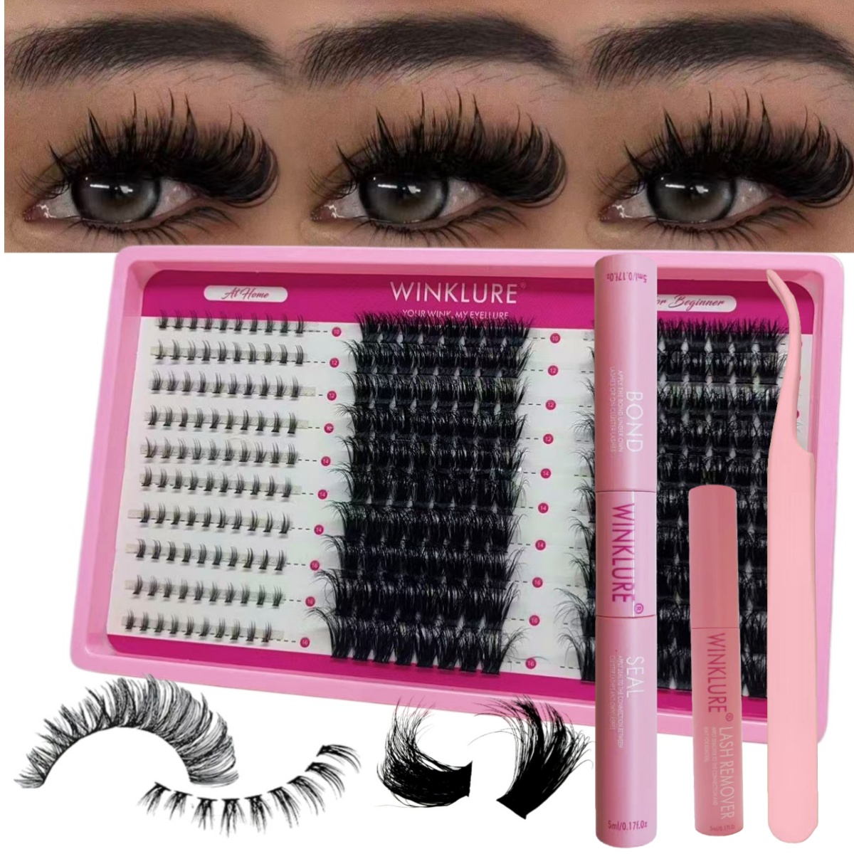 WINKLURE Fluffy Lash Clusters  - Eyelash Extension Volume Lashes recensie en prijs