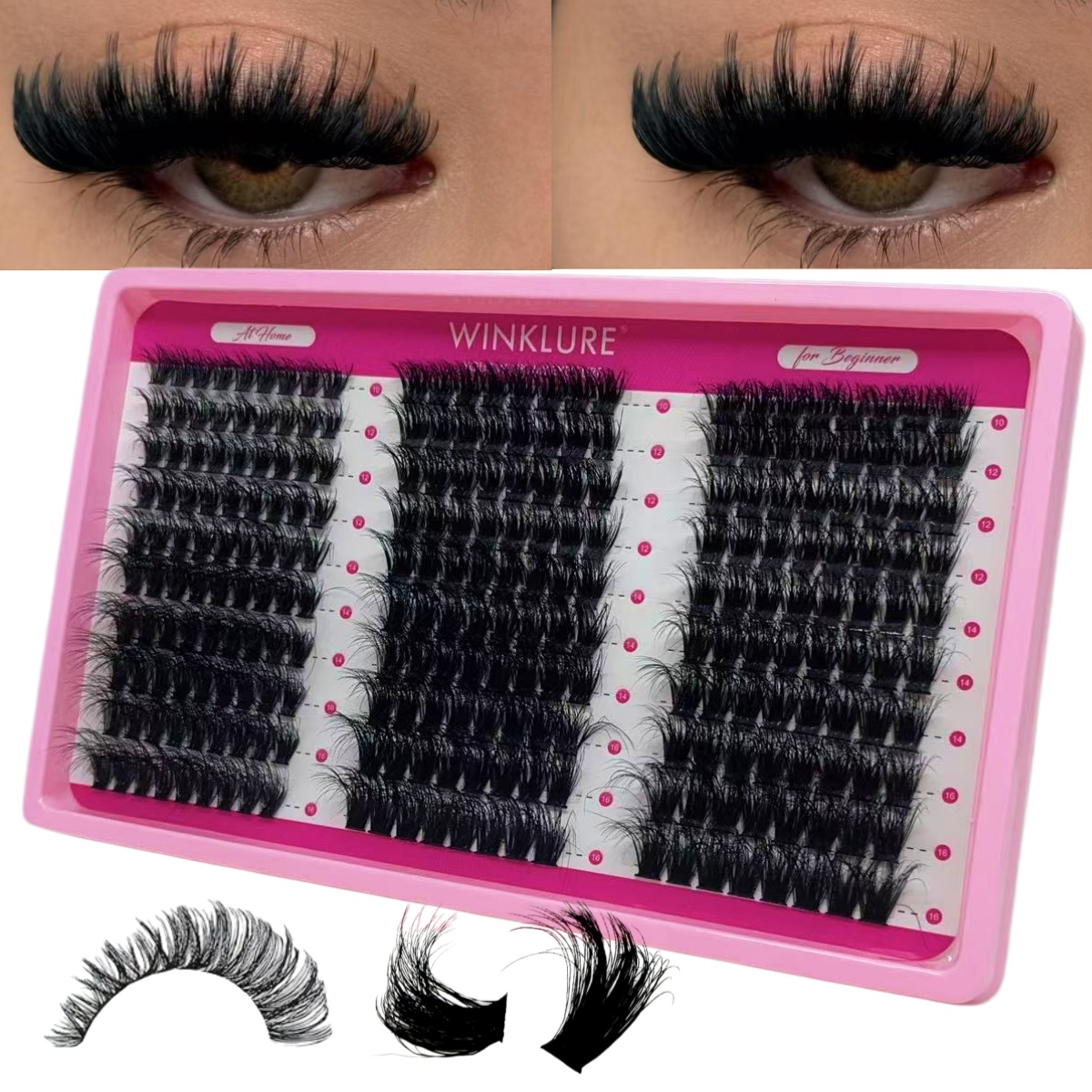 WINKLURE Fluffy Lash Clusters  - Eyelash Extension Volume Lashes recensie en prijs